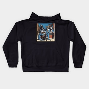 Jeffy and The Alley Cats, a Blues Band from the 1960’s made up of cats Kids Hoodie